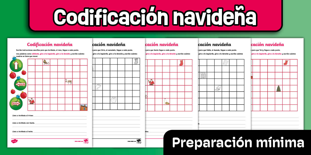Actividades de codificación navideña