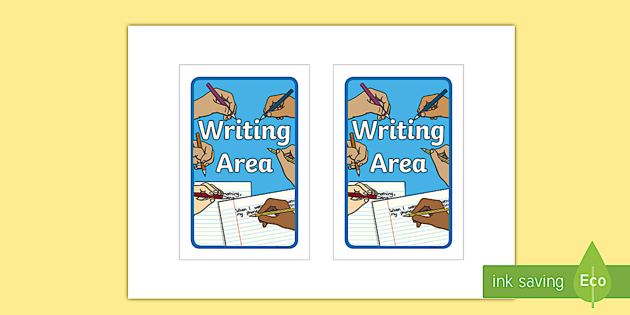 👉 Writing Area Prompt Frame (teacher made) - Twinkl