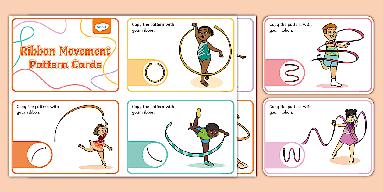 👉 Ribbon Movement Pattern Cards | Twinkl (teacher made)