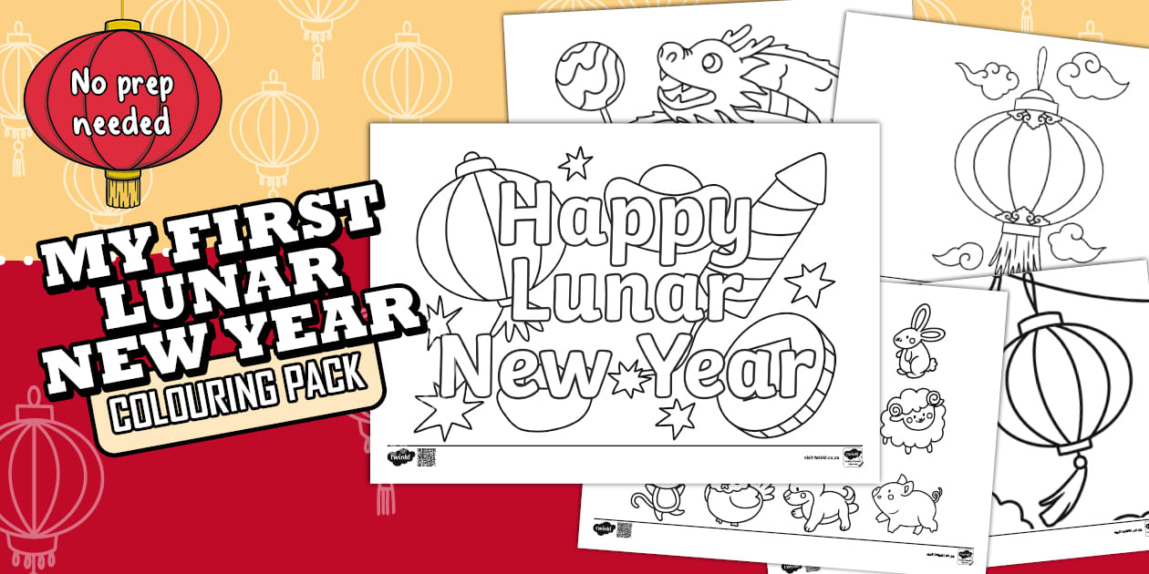 Foundation Phase Life Skills My First Lunar New Year Colouring Pack (CAPS