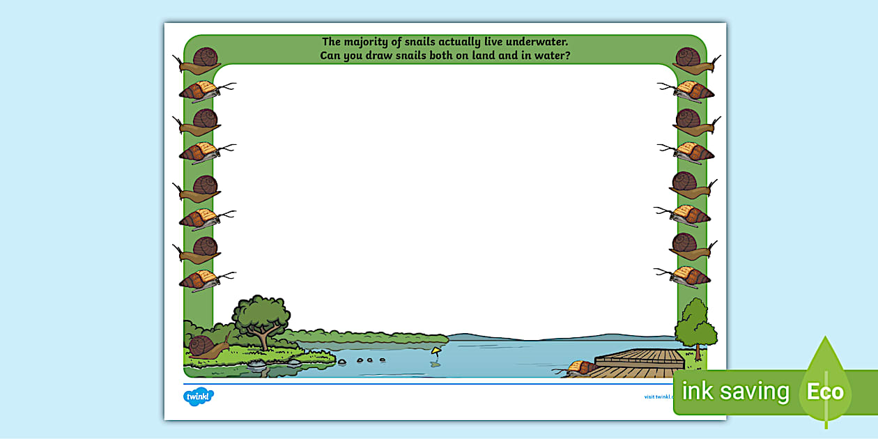 Snail Drawing Prompt | Fun Twinkl Drawing Prompts | Art Task