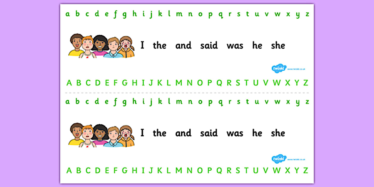 Ourselves Alphabet Strips