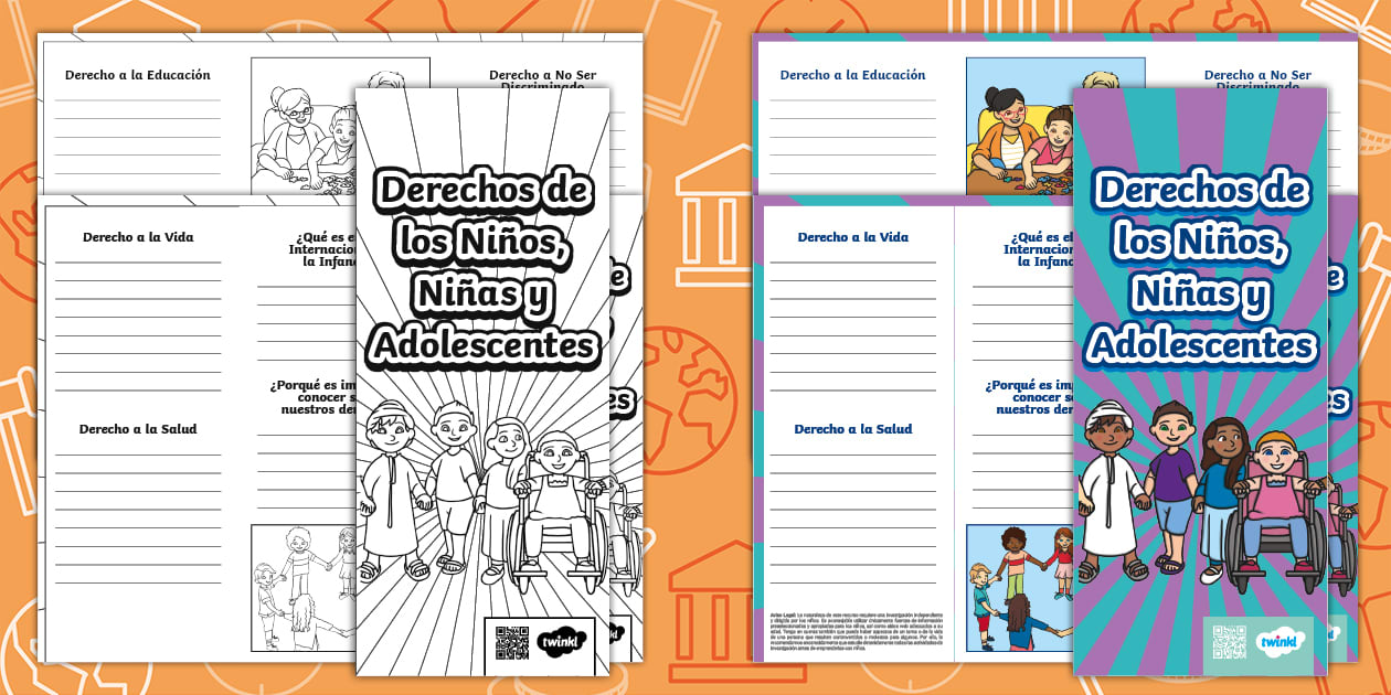 Tríptico: Derechos de Los Niños, Niñas Y Adolescentes