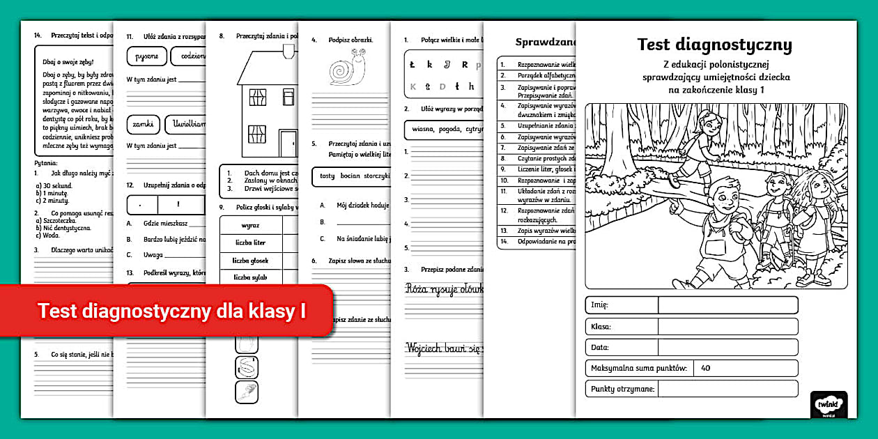 Test Diagnostyczny Z Języka Polskiego Klasa 1 Liceum Pdf