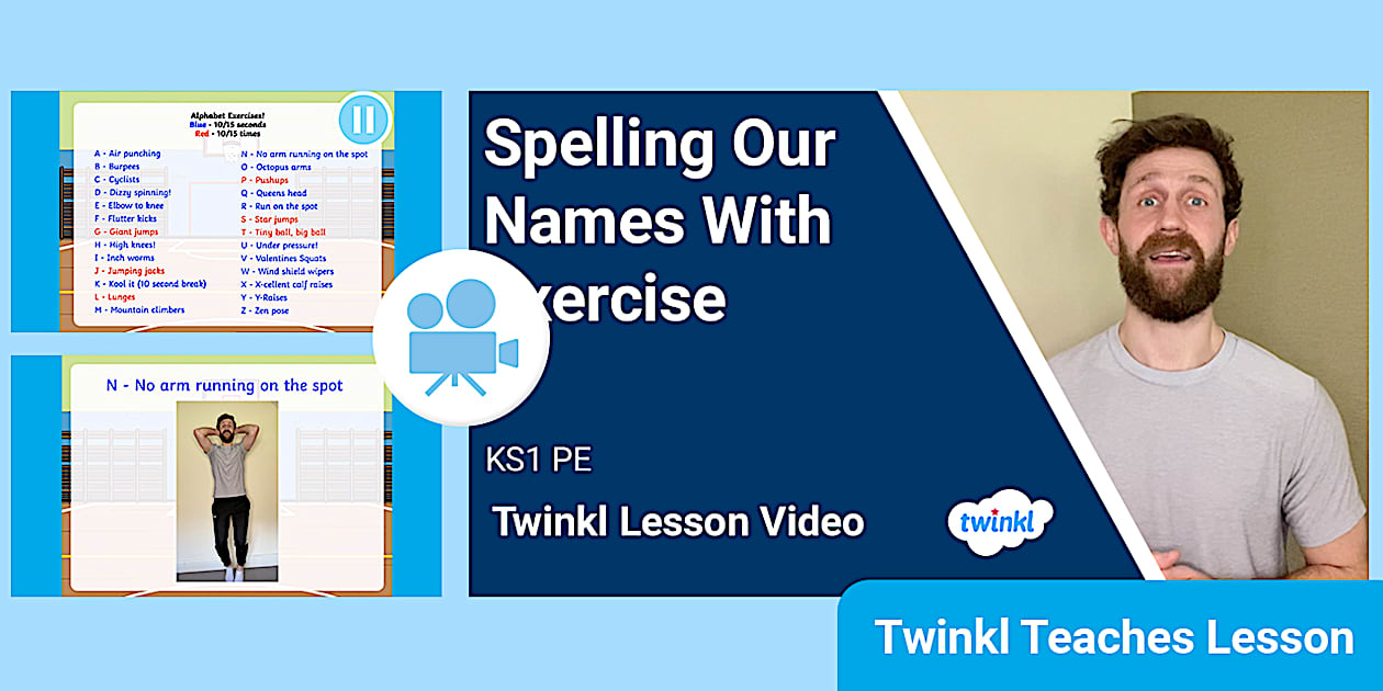 KS1 PE: Spelling Our Names With Exercise Video Lesson
