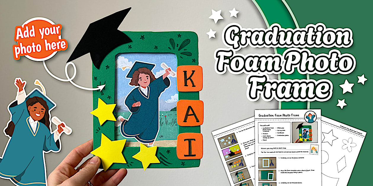 Graduation Foam Photo Frame
