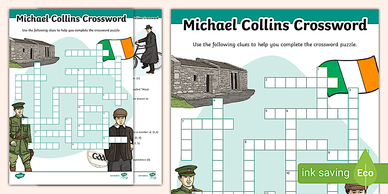 Michael Collins Crossword (Teacher Made) Twinkl
