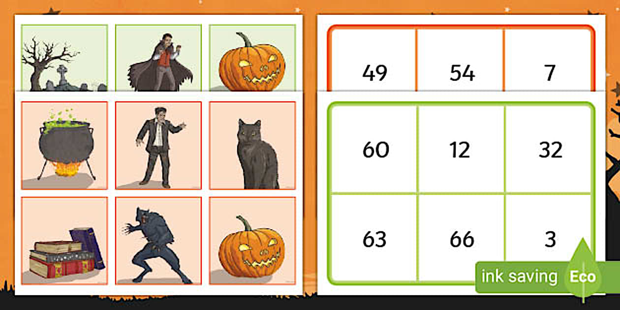  halloween multiplication bingo maths resources twinkl