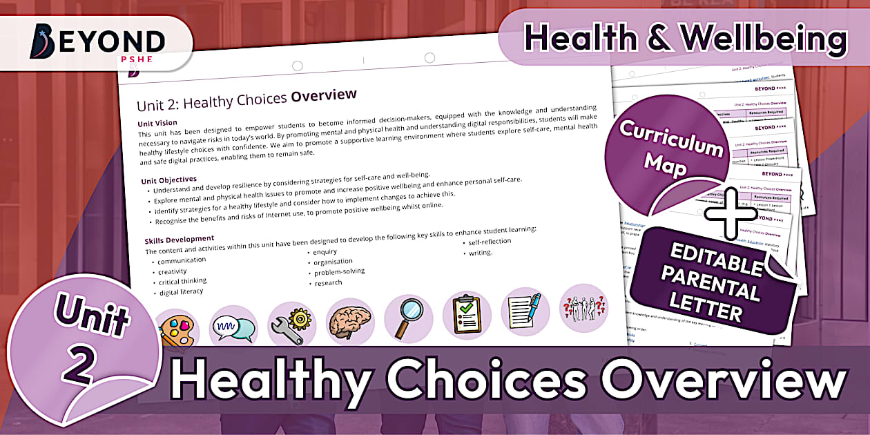 Healthy Choices Unit Planning Overview