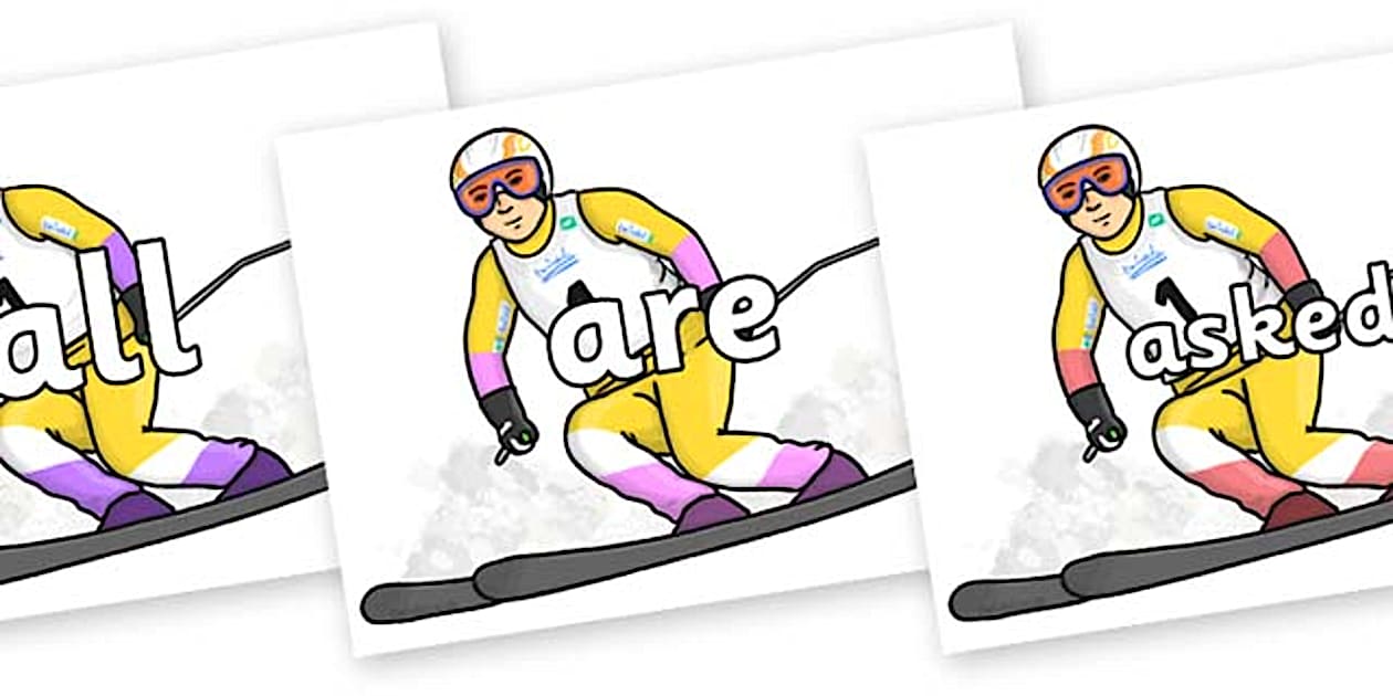 Tricky Words on Alpine Skating (Teacher-Made) - Twinkl