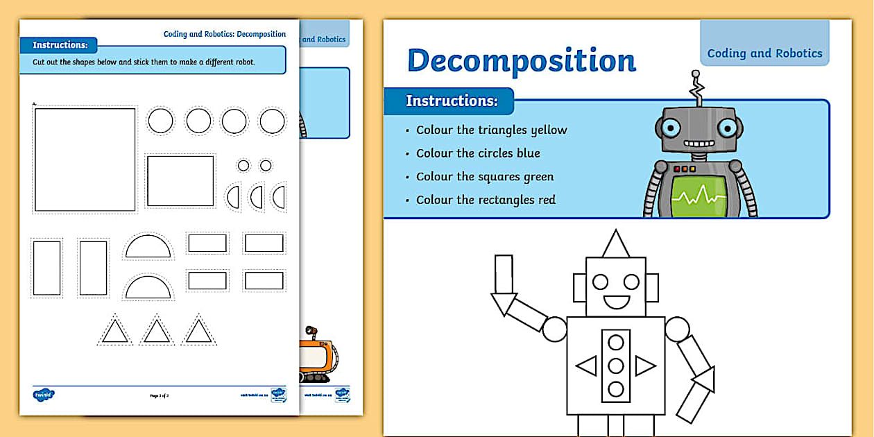 Robotics and Coding Shape Robot (teacher made) - Twinkl