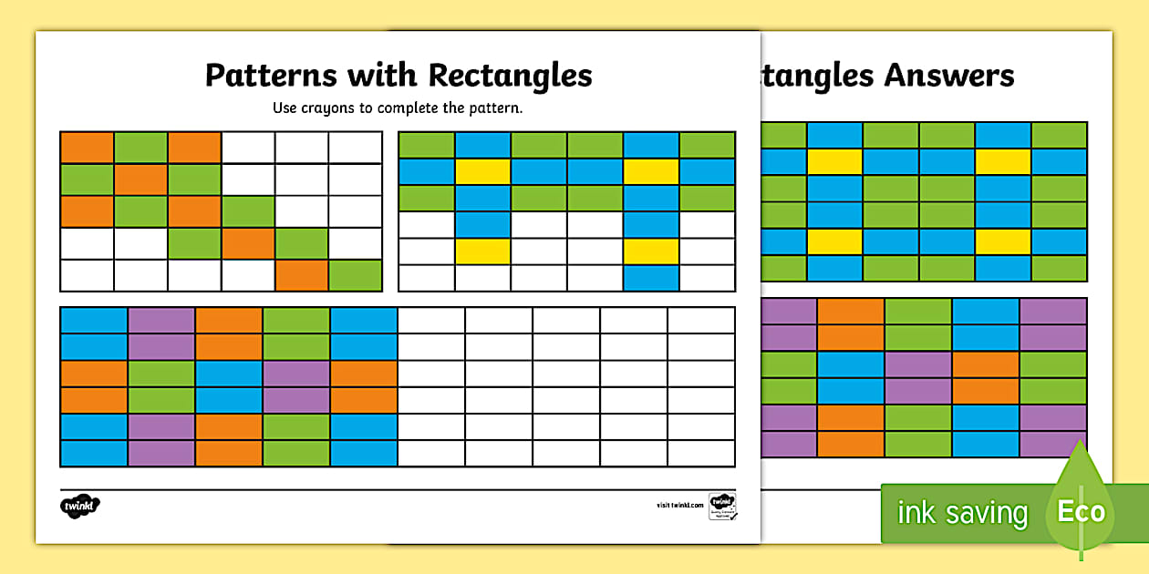 Complete Pattern Worksheet (Hecho por educadores) - Twinkl