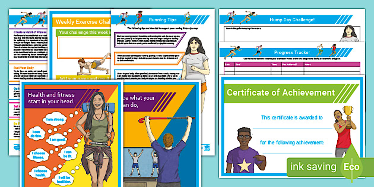 Running and Fitness Resource Pack - Staff Wellbeing - Twinkl