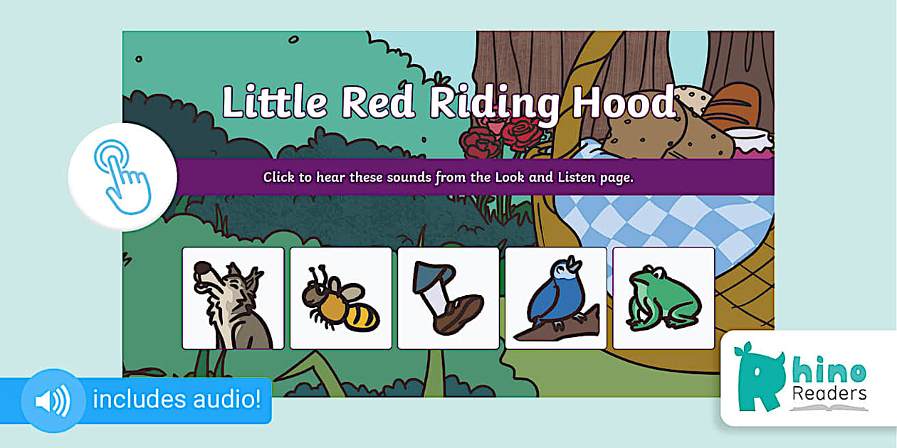 Rhino Readers Level 1: Little Red Riding Hood - Look and Listen Activity