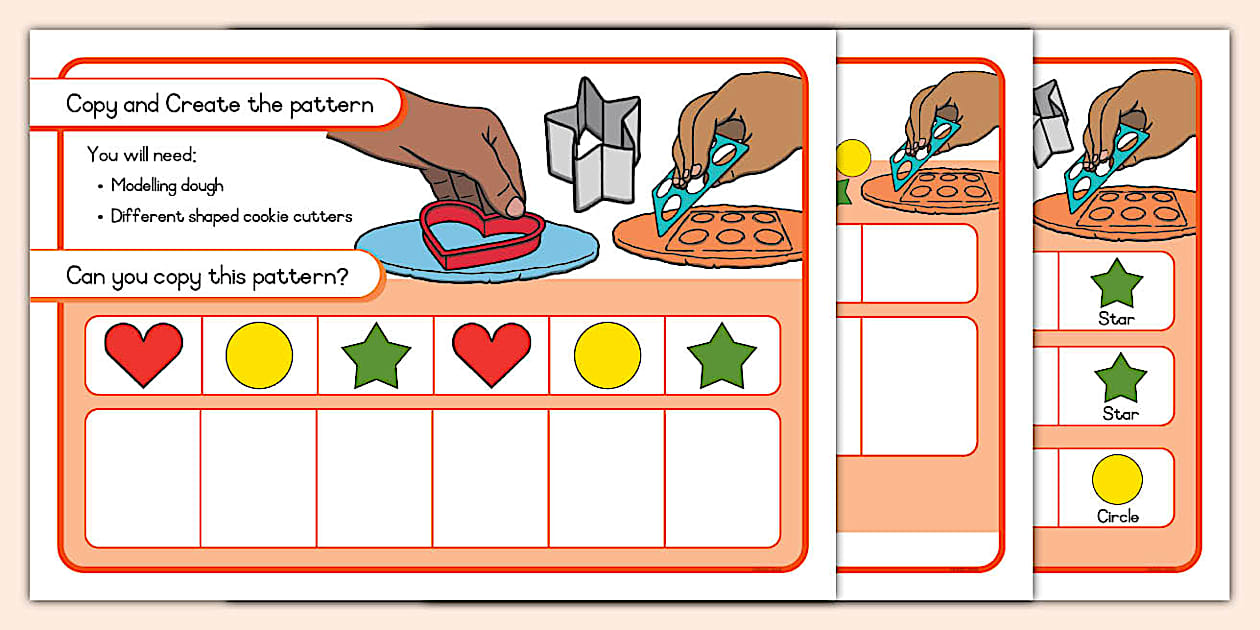 Grade R Modelling Dough Patterns (teacher made) - Twinkl