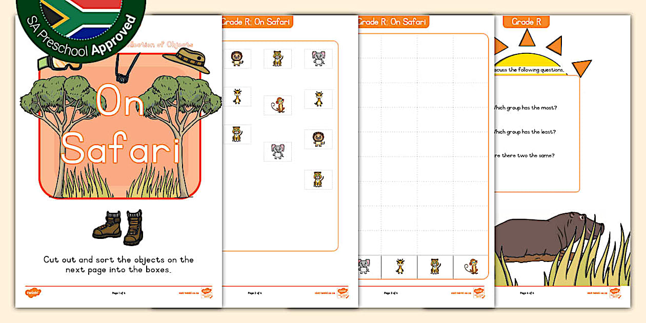 Grade R Data Handling: Discuss and Report - On Safari