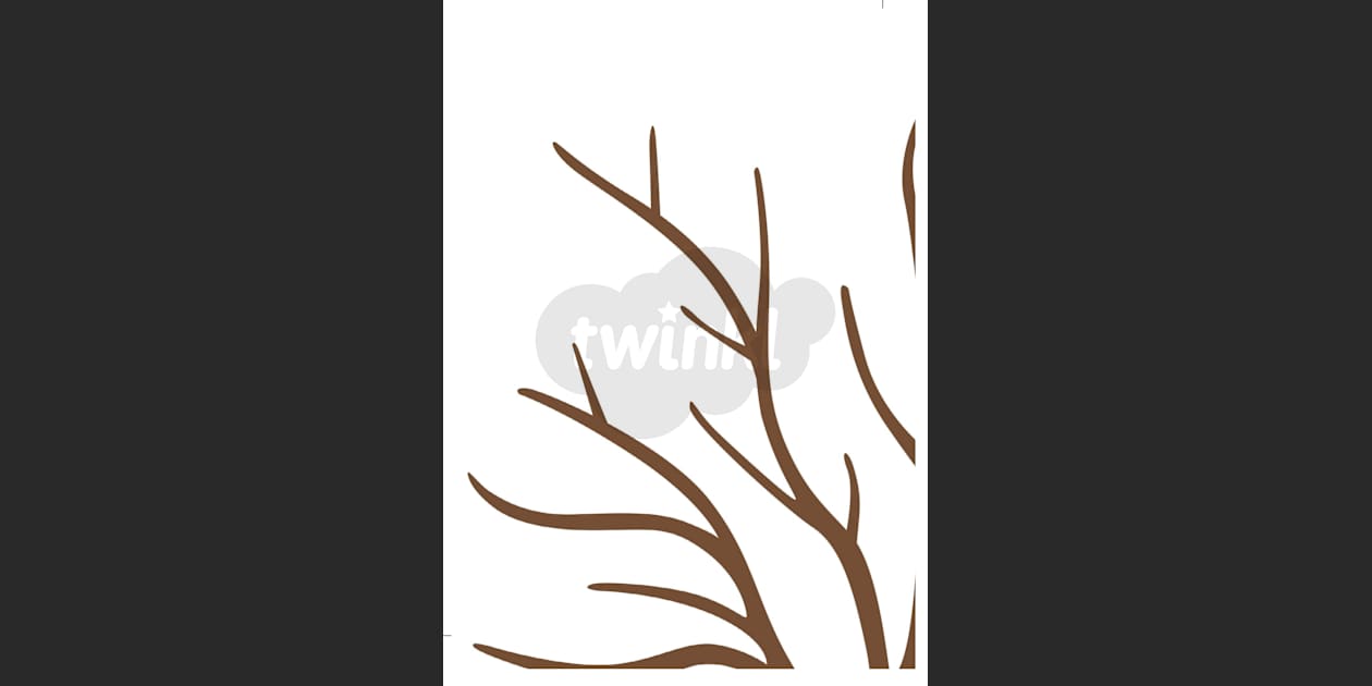? Large Tree Cut-Out Template