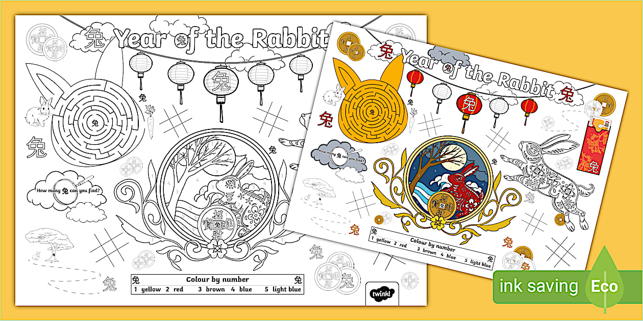 Year of the Rabbit Activity Mat (Kindergarten/Foundation)