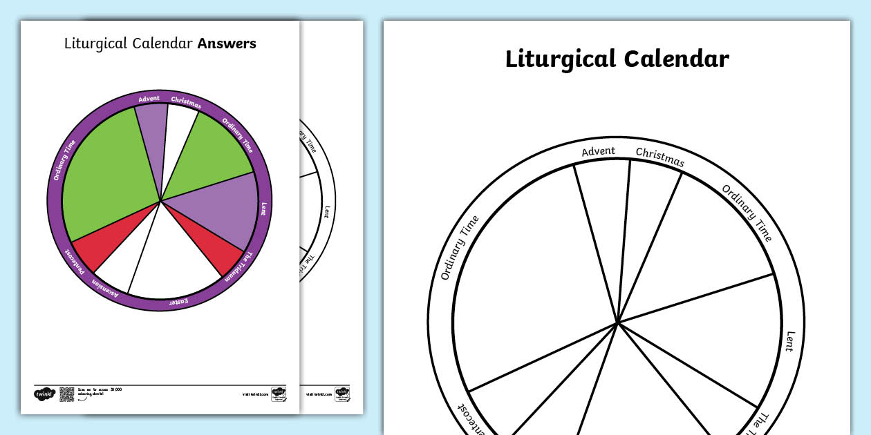 Liturgical Colours & Calendar Activity | Religious Education