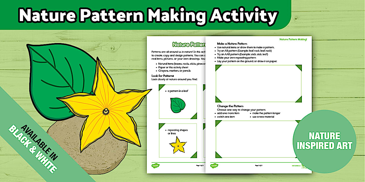 Nature Patterns Activity Sheet