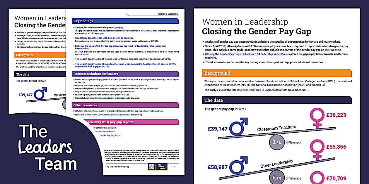 Quick Look: Closing the Gender Pay Gap (teacher made)