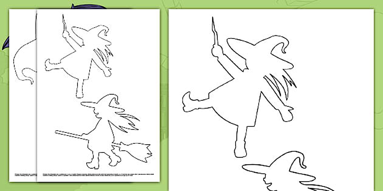 A Magical Muddle: Witch Pumpkin Templates (teacher made)