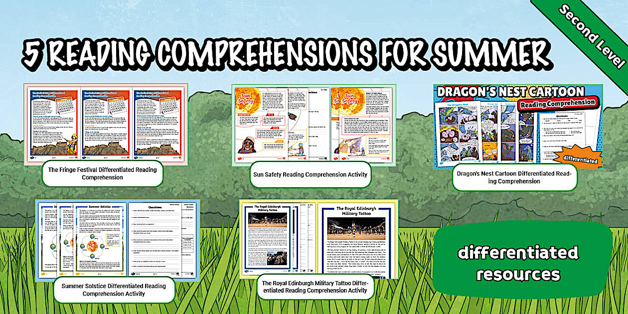 Summer CfE Second Level Reading Comprehensions Pack