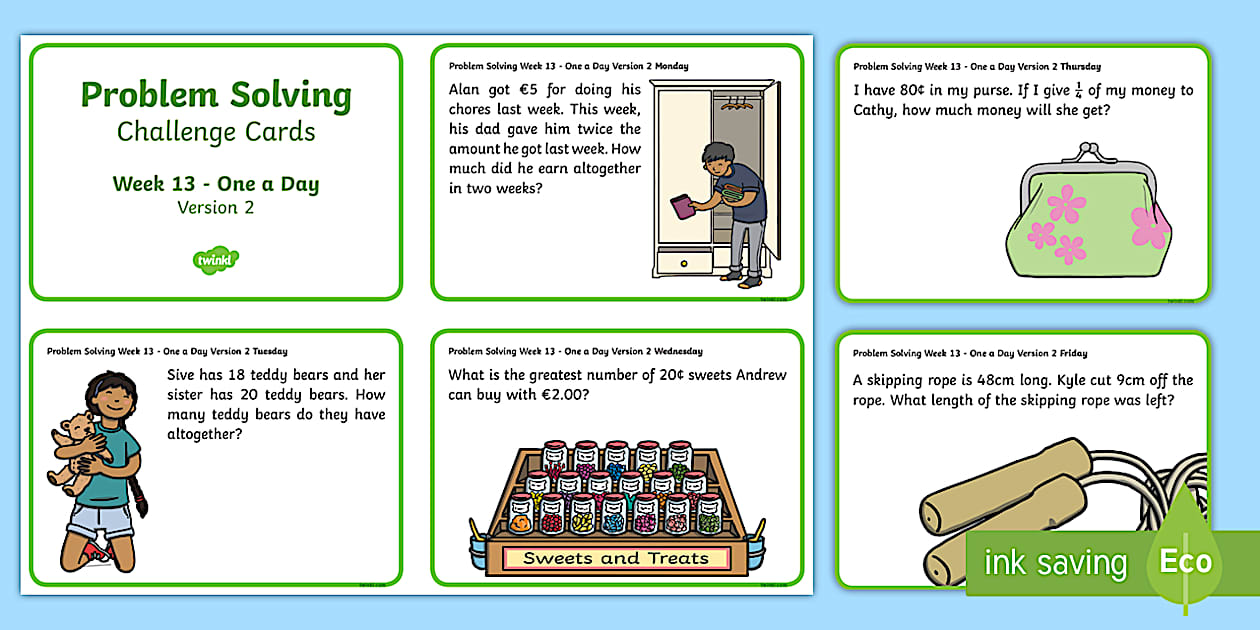 Week 13 - Version 2 - Problem Solving - Challenge Cards