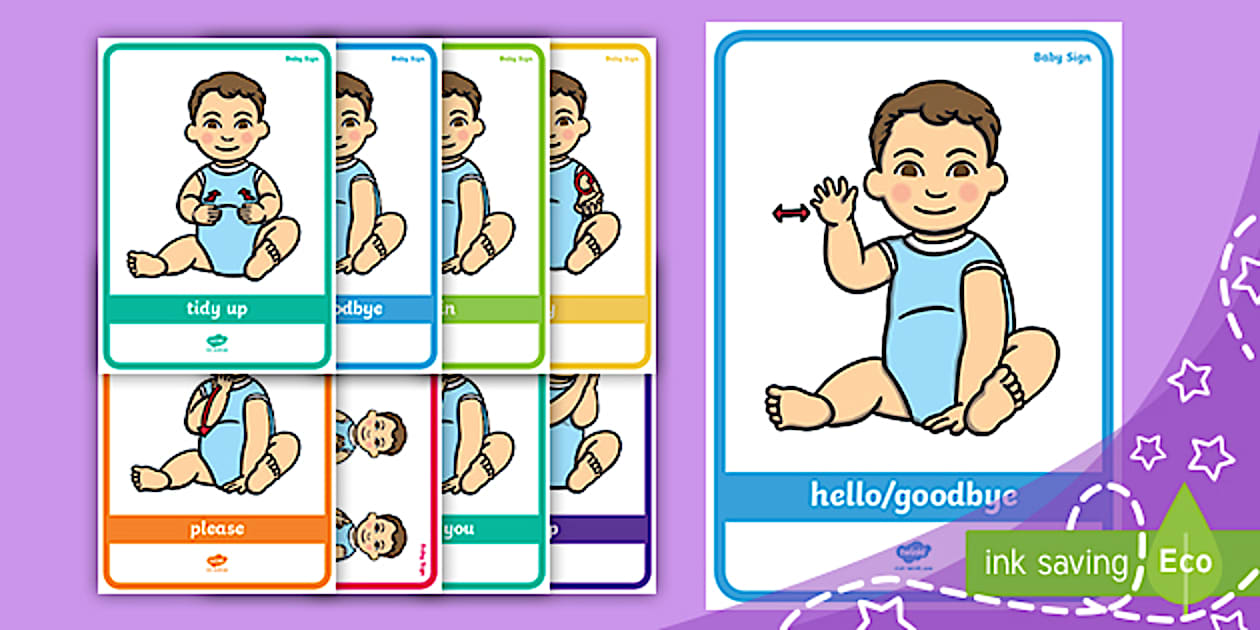 Printable Baby Sign Language Posters | Parent Chart - Twinkl