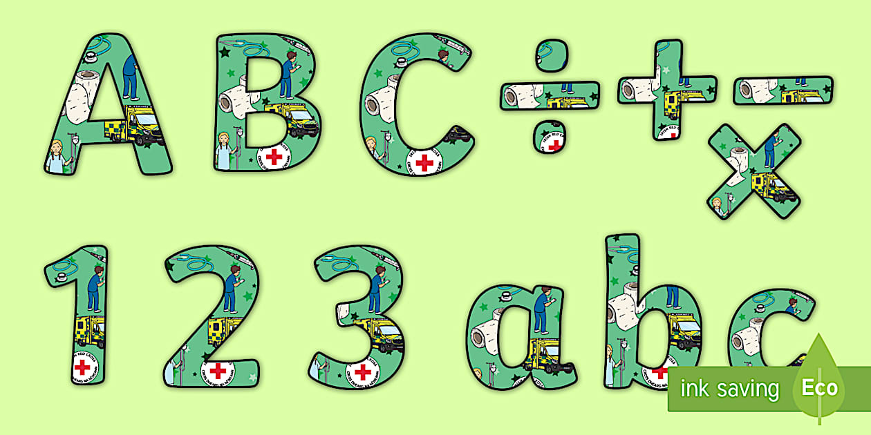 The Hospital Aistear Display Letters and Numbers Pack