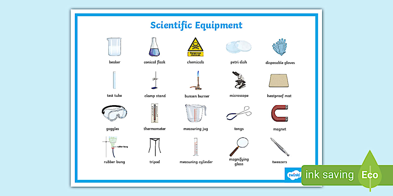 Examples Of Science Tools Older Learner Scientific Equipment EAL Word Mat