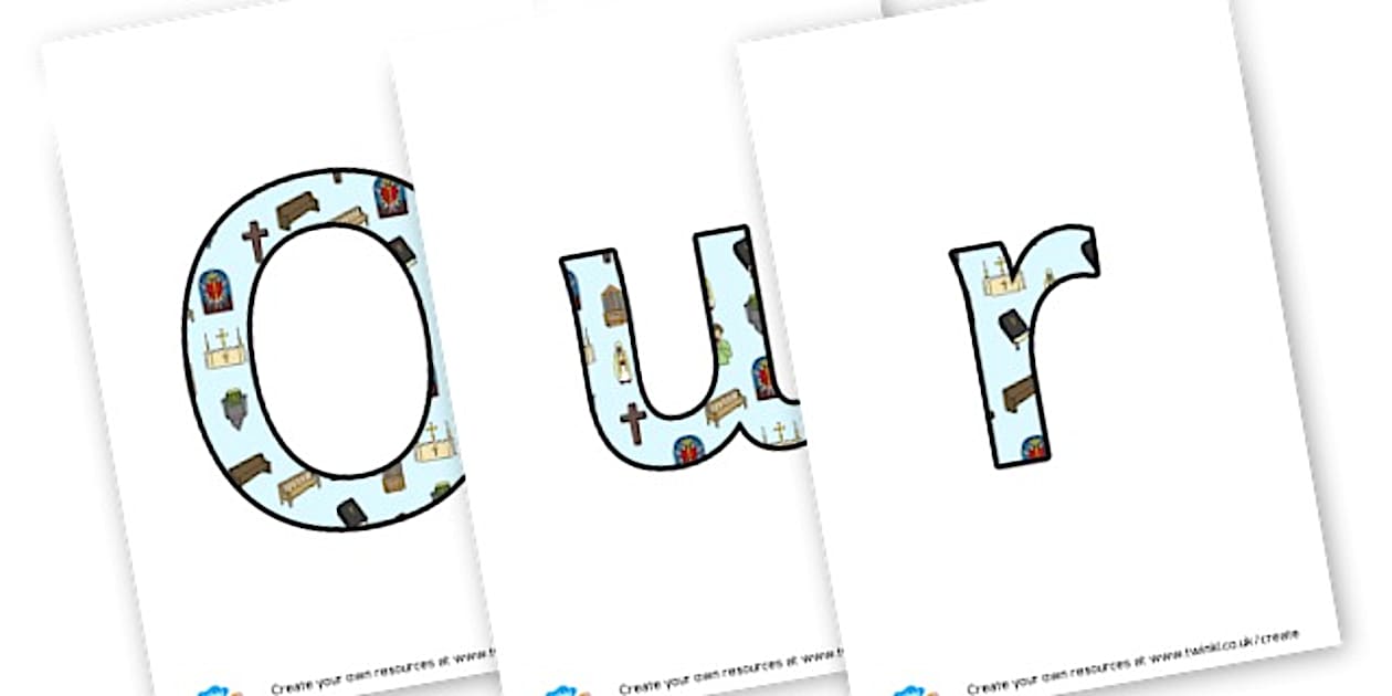 Holy communion - display lettering (creat de profesori)