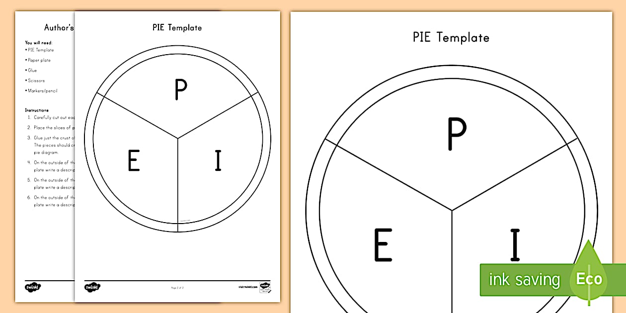 Author's Purpose P.I.E Craft - Twinkl
