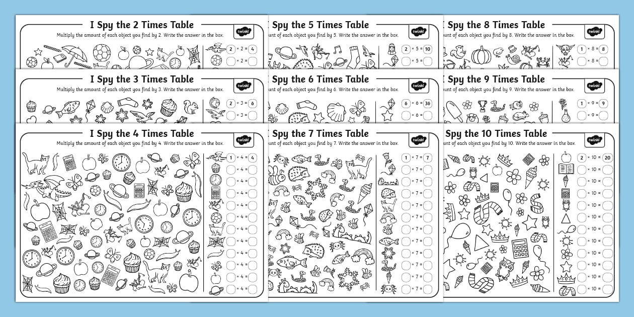 i-spy-the-times-table-activity-sheets-pack-teacher-made