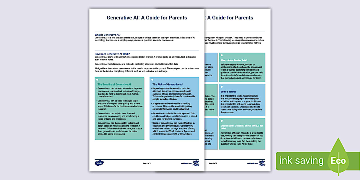 Generative AI: A Guide for Parents - Twinkl Computing