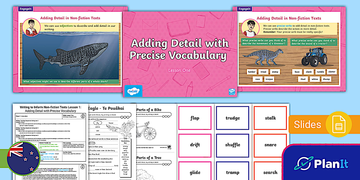 Phase 2 Non-fiction Lesson 1: Adding Detail with Precise Vocabulary