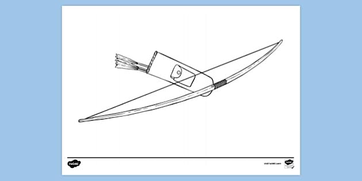 Longbow Colouring Sheet | Colouring Sheets (teacher made)