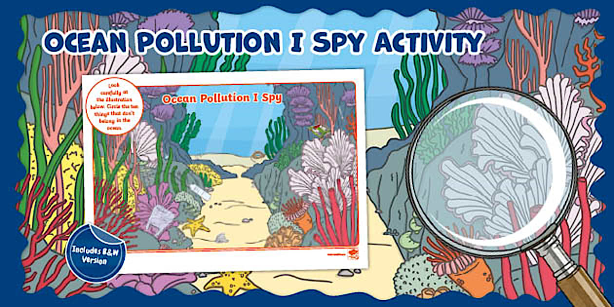 Ocean Pollution I Spy Activity