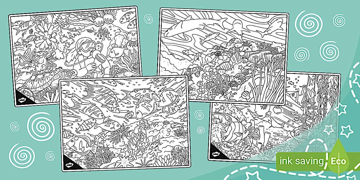 Ocean Colouring Pages | Twinkl Resources (teacher made)