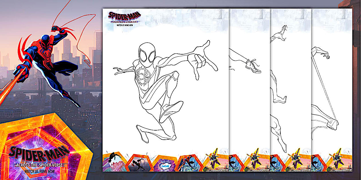FREE! SpiderMan™ Colouring Pages Sony Pictures Twinkl