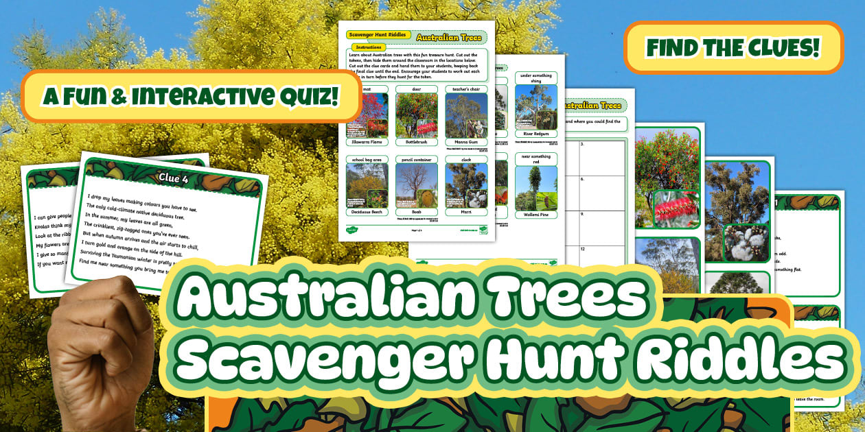 Australian Trees Scavenger Hunt Riddles