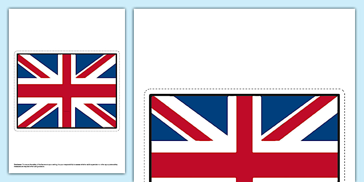Union Jack Emoticon Cut Out