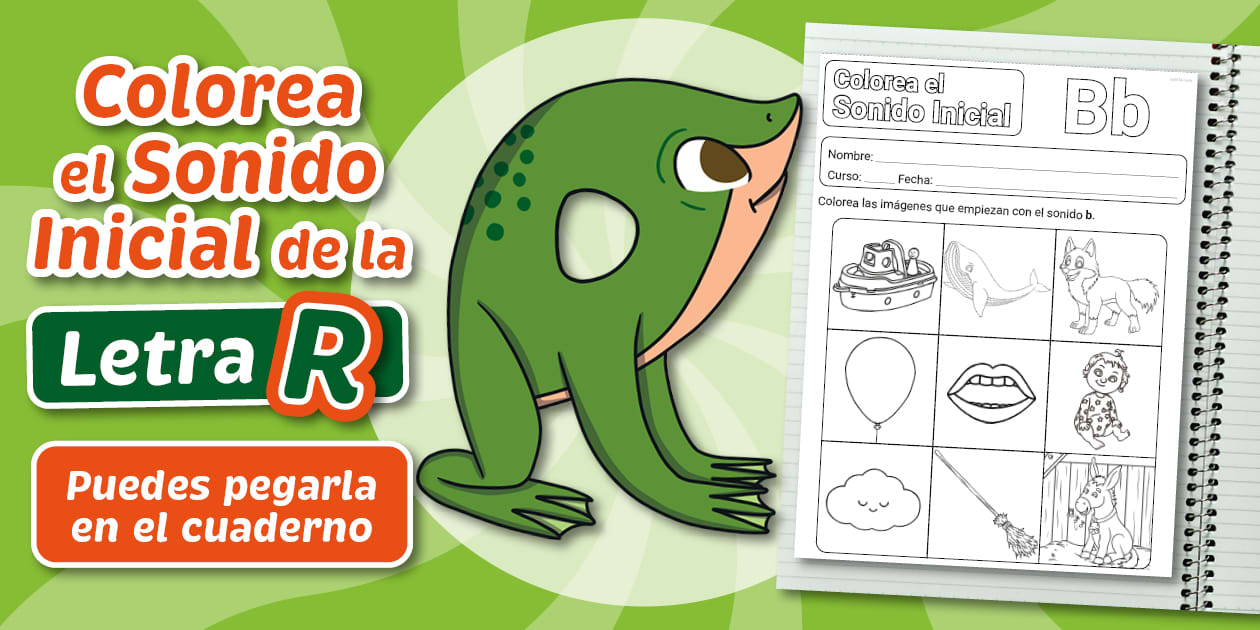 Inicial R Guía de Trabajo | Letra R | Lectoescritura | 1° Básico