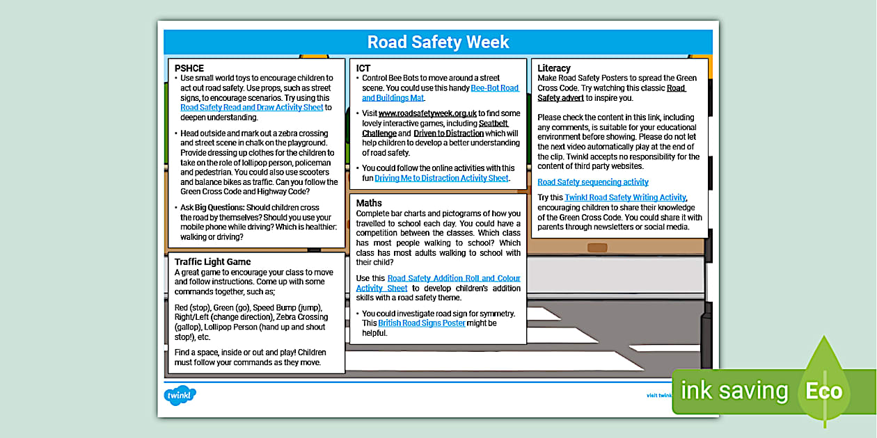 KS1 Road Safety Week Lesson Ideas (teacher made) - Twinkl