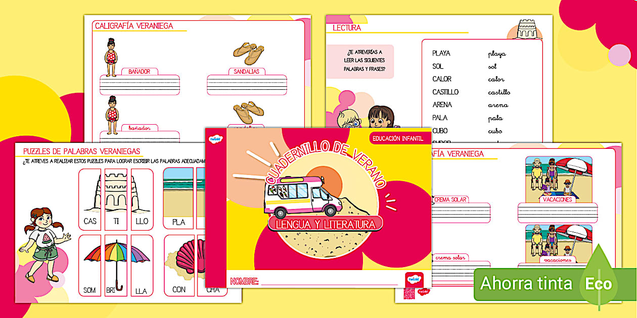 Cuadernillo de Verano: Lengua y literatura - Educación Infantil