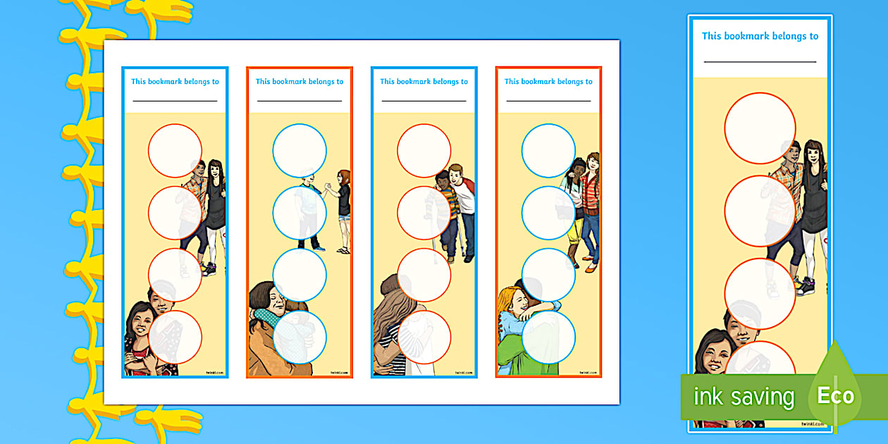 Kindness Week Sticker Reward Bookmarks - Twinkl