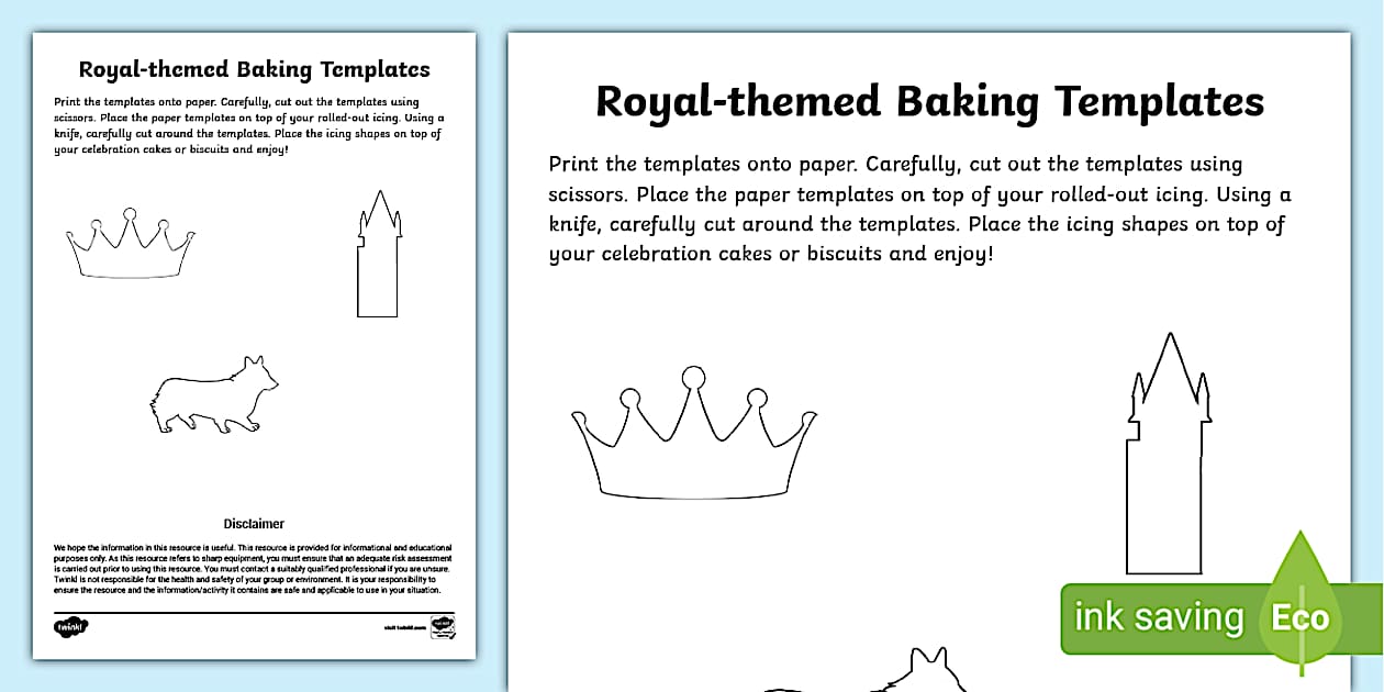 Royal Themed Baking Templates (teacher made) Twinkl Royal Themed Baking Templates (teacher made) Twinkl