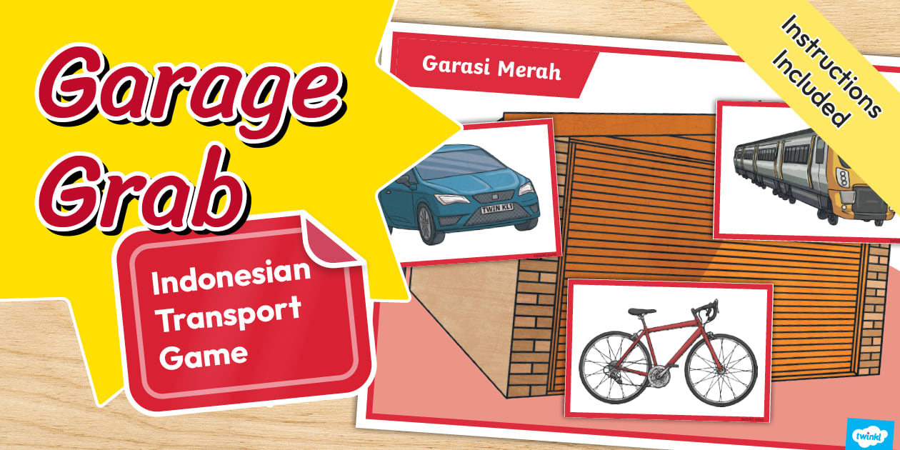 Garage Grab Indonesian Transport Game (teacher made)
