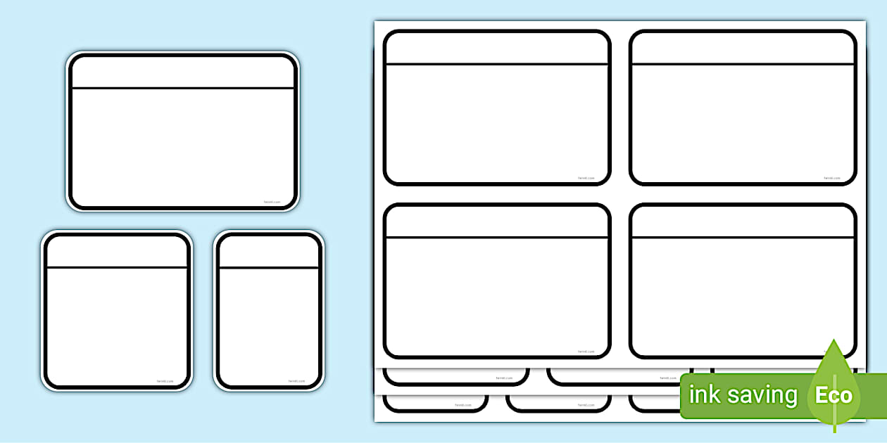 👉 Flashcard Template Pack and Editable Index Cards