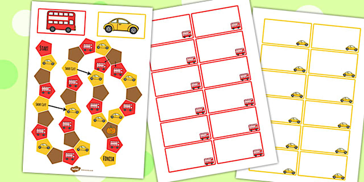 Transport Board Game | Primary Resources (teacher made)